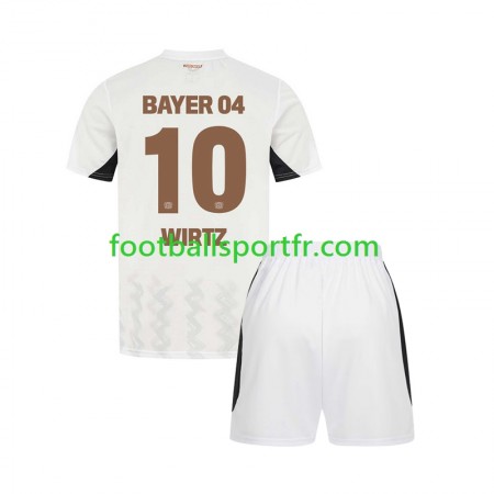 Tenue Bayer 04 Leverkusen Florian Wirtz 10 Enfant Exterieur 2024-2025 Maillot de Foot
